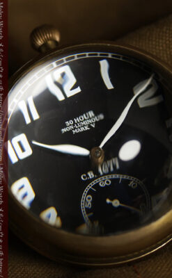 ゼニスの英国空軍の軍用懐中時計 MARK V 特殊球体ケース【1925年頃】360g-P2412-1