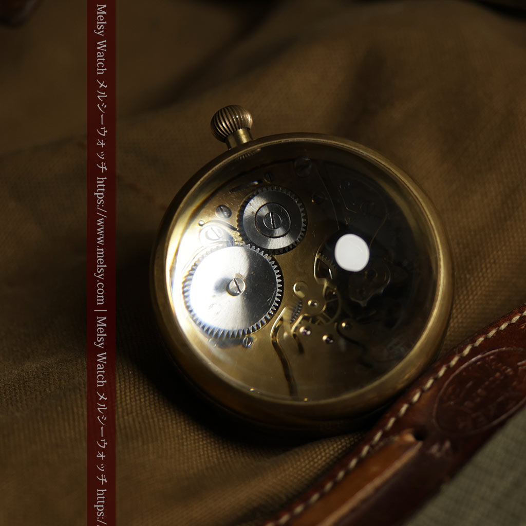 ゼニスの英国空軍の軍用懐中時計 MARK V 特殊球体ケース【1925年頃】360g-P2412-10
