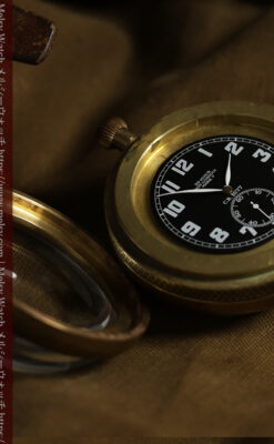 ゼニスの英国空軍の軍用懐中時計 MARK V 特殊球体ケース【1925年頃】360g-P2412-15