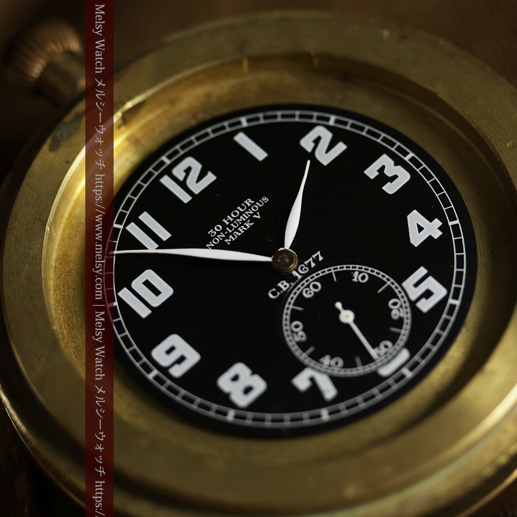 ゼニスの英国空軍の軍用懐中時計 MARK V 特殊球体ケース【1925年頃】360g-P2412-16