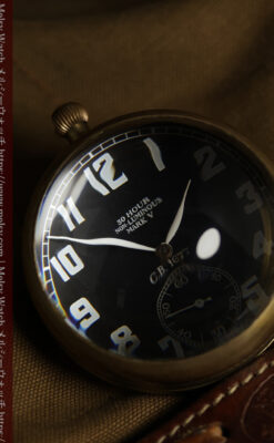 ゼニスの英国空軍の軍用懐中時計 MARK V 特殊球体ケース【1925年頃】360g-P2412-2