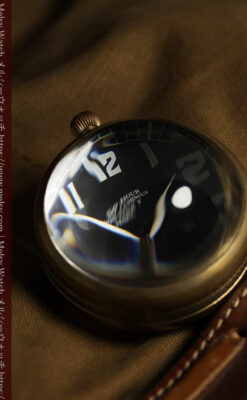 ゼニスの英国空軍の軍用懐中時計 MARK V 特殊球体ケース【1925年頃】360g-P2412-4