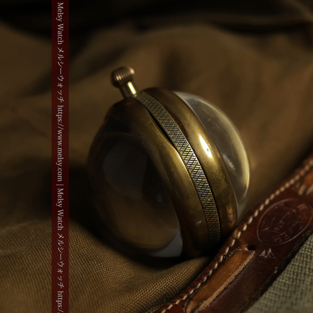 ゼニスの英国空軍の軍用懐中時計 MARK V 特殊球体ケース【1925年頃】360g-P2412-5