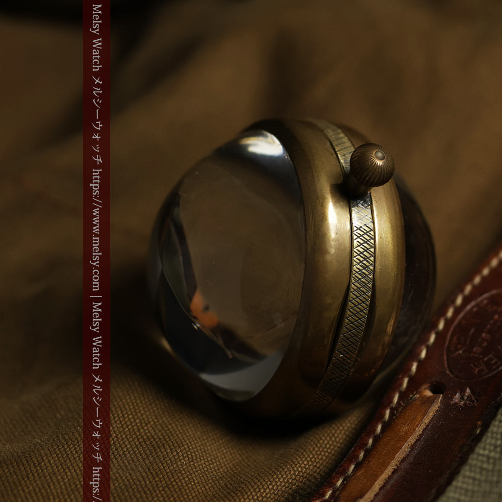 ゼニスの英国空軍の軍用懐中時計 MARK V 特殊球体ケース【1925年頃】360g-P2412-6