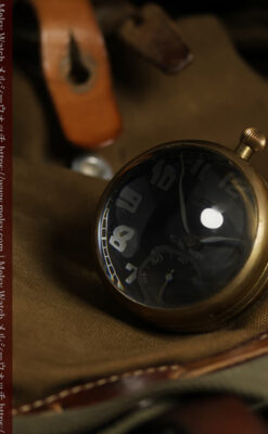 ゼニスの英国空軍の軍用懐中時計 MARK V 特殊球体ケース【1925年頃】360g-P2412-7