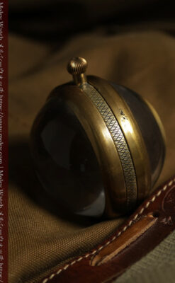 ゼニスの英国空軍の軍用懐中時計 MARK V 特殊球体ケース【1925年頃】360g-P2412-9