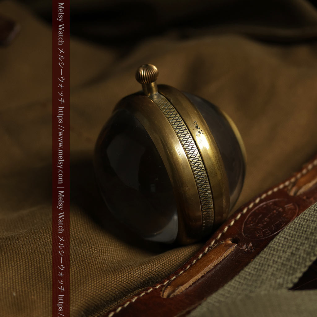 ゼニスの英国空軍の軍用懐中時計 MARK V 特殊球体ケース【1925年頃】360g-P2412-9