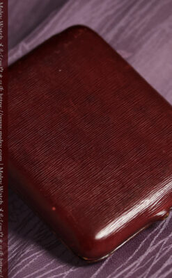 ロンジン 豪華で綺麗な装飾の18金無垢アンティーク懐中時計 【1927年製】箱付き-P2415-26