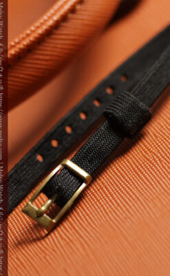 オメガ 18金アンティーク腕時計 超立体デザインとルビーの文字盤 【1940年頃】レディース-W1684-18