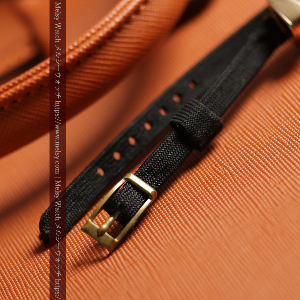 オメガ 18金アンティーク腕時計 超立体デザインとルビーの文字盤 【1940年頃】レディース-W1684-18