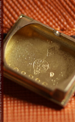 オメガ 18金アンティーク腕時計 超立体デザインとルビーの文字盤 【1940年頃】レディース-W1684-20