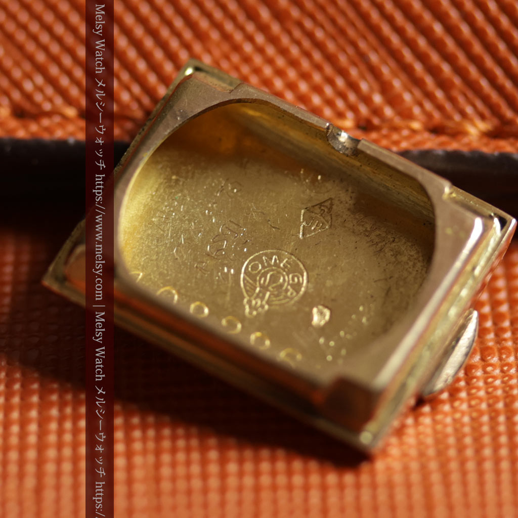 オメガ 18金アンティーク腕時計 超立体デザインとルビーの文字盤 【1940年頃】レディース-W1684-20