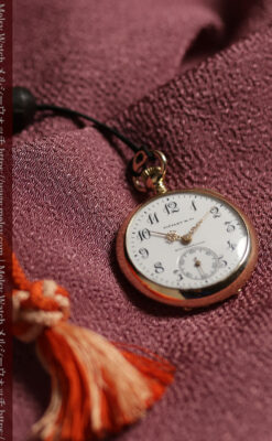 ティファニーの小さな14金無垢アンティーク懐中時計 【1902年製】ネックレス＆腕時計-P2416-10