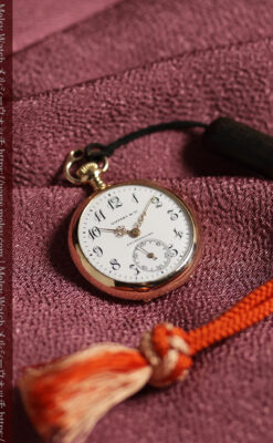 ティファニーの小さな14金無垢アンティーク懐中時計 【1902年製】ネックレス＆腕時計-P2416-11
