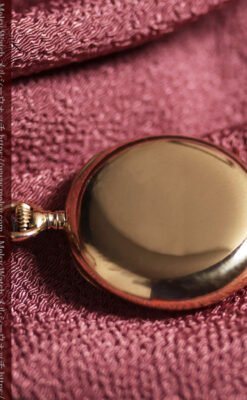 ティファニーの小さな14金無垢アンティーク懐中時計 【1902年製】ネックレス＆腕時計-P2416-16