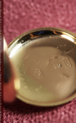 ティファニーの小さな14金無垢アンティーク懐中時計 【1902年製】ネックレス＆腕時計-P2416-17