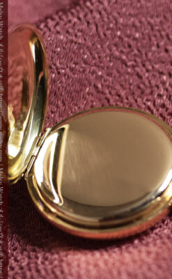 ティファニーの小さな14金無垢アンティーク懐中時計 【1902年製】ネックレス＆腕時計-P2416-18