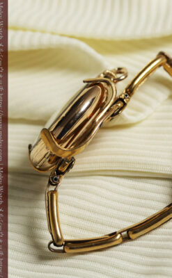 ティファニーの小さな14金無垢アンティーク懐中時計 【1902年製】ネックレス＆腕時計-P2416-24