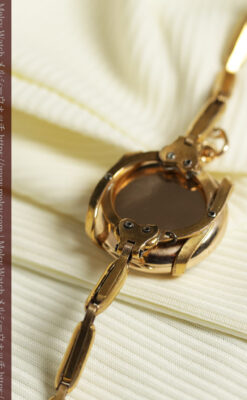 ティファニーの小さな14金無垢アンティーク懐中時計 【1902年製】ネックレス＆腕時計-P2416-25