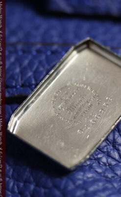 エルジン 女性用アンティーク腕時計 サファイアとダイヤモンド 【1930年頃】細身の縦長-W1688-13