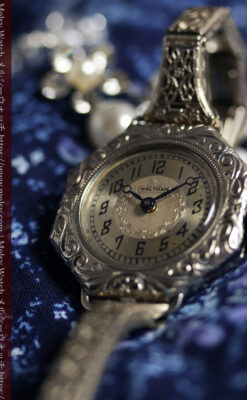 黎明期のレディース腕時計 ウォルサムの100年物アンティーク腕時計 【1920年頃】-w1689-1