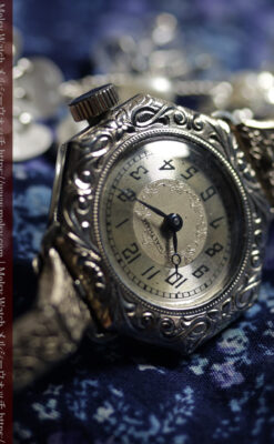 黎明期のレディース腕時計 ウォルサムの100年物アンティーク腕時計 【1920年頃】-w1689-10