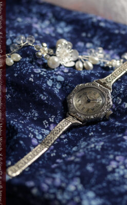 黎明期のレディース腕時計 ウォルサムの100年物アンティーク腕時計 【1920年頃】-w1689-2