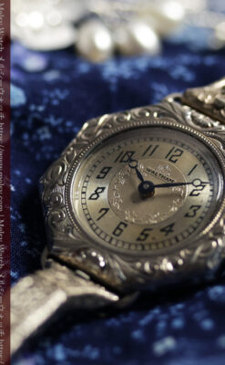 黎明期のレディース腕時計 ウォルサムの100年物アンティーク腕時計 【1920年頃】-w1689-3