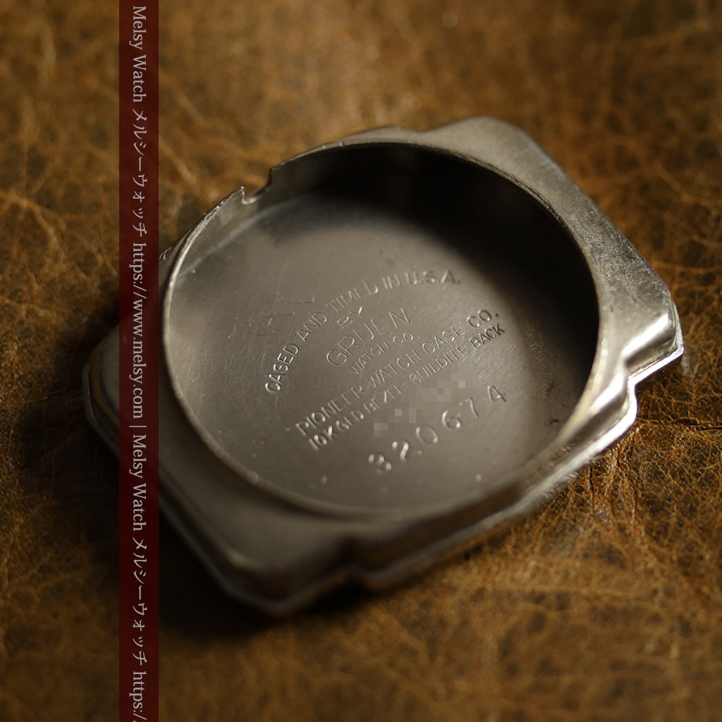 美しく映えるローズ色 グリュエンのアンティーク腕時計 【1940年頃】-W1690-16