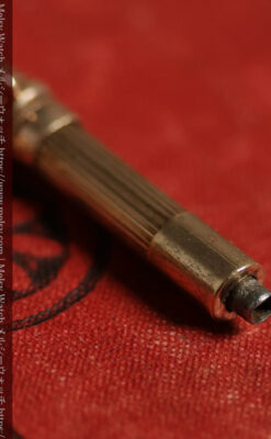 幅広で厚めの存在感がある特殊な作りの懐中時計チェーン 鍵巻き付き-C0542-11