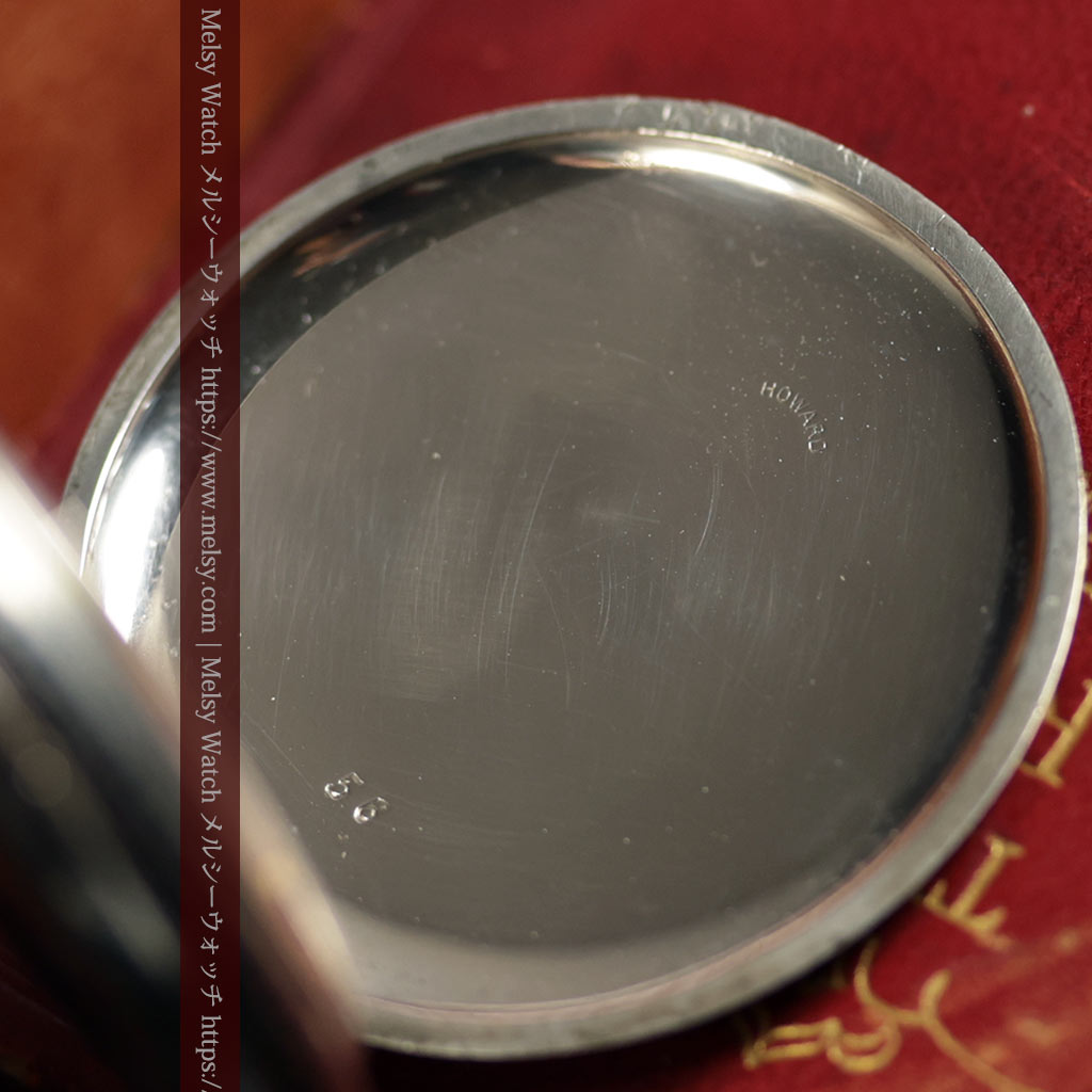 ニエロ黒金装飾と変わり文字盤 ウォルサムの銀無垢アンティーク懐中時計 【1895年頃】-P2417-18