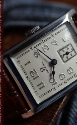 オメガのアンティーク腕時計 幅広の曲線を描いたケース【1935年頃】-W1700-14