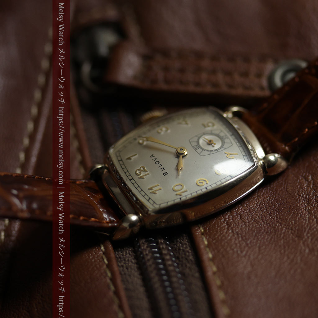 ブローバ 40年代の作りが楽しめるアンティーク腕時計 【1940年頃】銀ベース-W1702-10