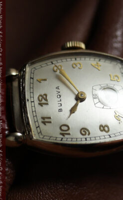 ブローバ 40年代の作りが楽しめるアンティーク腕時計 【1940年頃】銀ベース-W1702-11