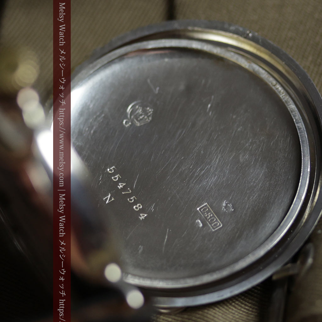 オメガ 超大型の銀無垢アンティーク腕時計 【1933年頃】懐中時計ベース-W1708-21