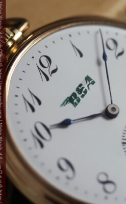 エルジン BSAクラシックバイクファンのためのアンティーク懐中時計 【1920年頃】-P2431-12