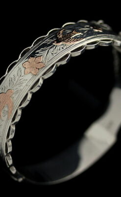 銀無垢バングル・ブレスレット-A0170-7