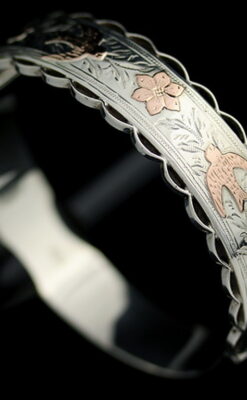 銀無垢バングル・ブレスレット-A0170-8