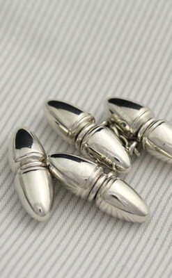 銀無垢カフスボタン-A0175-3