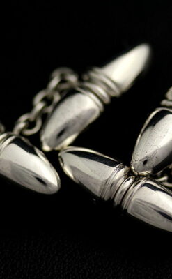 銀無垢カフスボタン-A0175-4