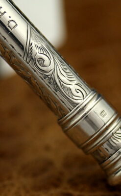 銀の鉛筆ホルダー-A0177-10