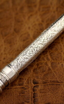 銀の鉛筆ホルダー-A0177-11