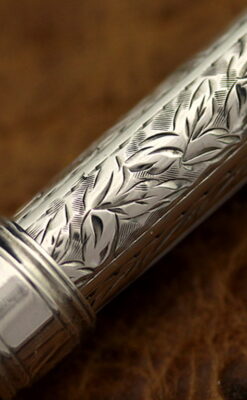 銀の鉛筆ホルダー-A0177-6