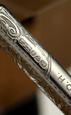 銀の鉛筆ホルダー-A0177-7