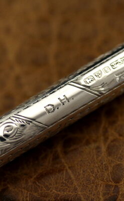 銀の鉛筆ホルダー-A0177-8