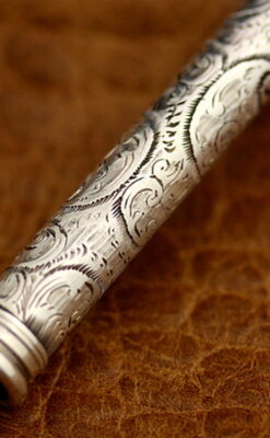 銀の鉛筆ホルダー-A0181-11