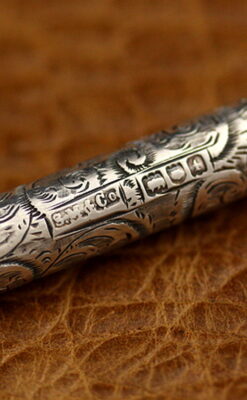 銀の鉛筆ホルダー-A0181-13