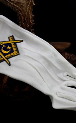 フリーメイソン金無垢カフスボタン-A0187-10