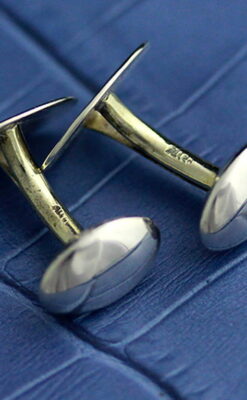 銀無垢カフスボタン-A0188-6