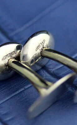 銀無垢カフスボタン-A0188-7